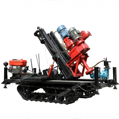 Crawler mounted portable water well reverse circulation drilling rig