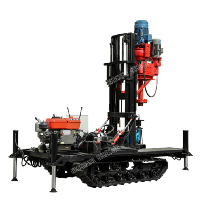 Reverse circulation rotary surface crawler mini drilling rig